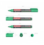 13112-SET 4 MARCADORES PERMANENTES CON TINTA LIQUIDA LP-600 ERICH KRAUSE 58361