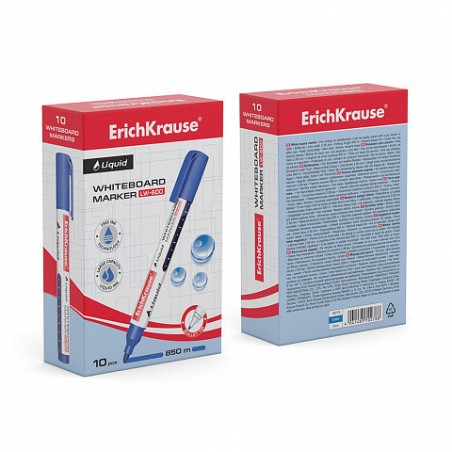 13115-MARCADOR PIZARRA BLANCA CON TINTA LIQUIDA LIQUID LW-600, TINTA COLOR AZUL ERICH KRAUSE 48775