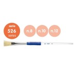 13159-BLISTER 3 PINCELES PLANOS (PELO CERDA CHUNGKING) MANGO DE PLASTICO ERGO SERIE 526 No 8, 10 Y 12 MILAN BWM10464