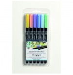 13162-ESTUCHE 6 UDS AQUA BRUSH DUO TONOS PASTEL LYRA GROOVE L6521061