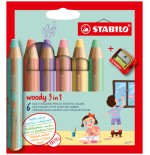 13170-STABILO woody 3 in 1 Colores surtidos 6 pieza(s)