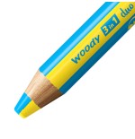 13173-ESTUCHE 10 LAPICES + SACAPUNTAS WOODY 3 COLORES EN 1 STABILO