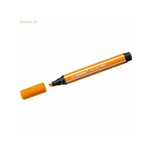 13182-ROTULADOR PREMIUM CON PUNTA DE FIBRA BISELADA PEN 68 MAX COLOR NARANJA STABILO 768/54