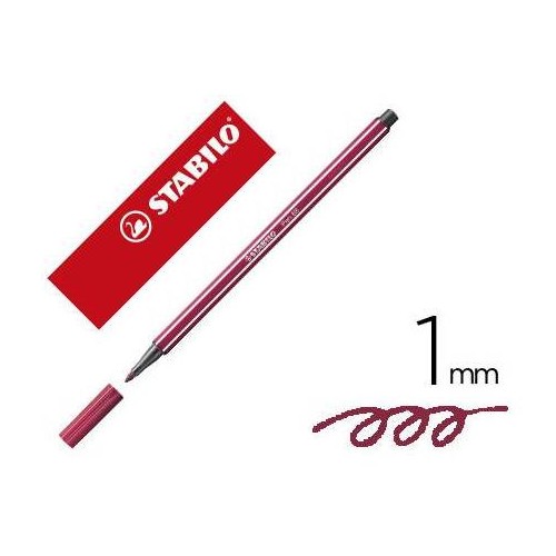 13185-ROTULADOR PREMIUM CON PUNTA DE FIBRA BISELADA PEN 68 MAX COLOR PURPURA STABILO 768/19