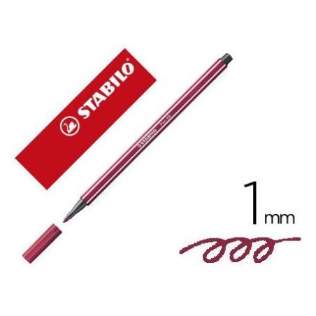 13185-ROTULADOR PREMIUM CON PUNTA DE FIBRA BISELADA PEN 68 MAX COLOR PURPURA STABILO 768/19