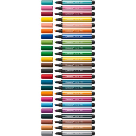 13198-ESTUCHE ARTY CON 6 COLORES-ROTULADOR PREMIUM CON PUNTA BISELADA PEN 68 MAX STABILO 768/06-21