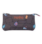 13204-ESTUCHE ESCOLAR TRES COMPARTIMENTOS ESTAMPADO VIDEOJUEGO - TABLERO TOTTO AC52ECO012-2210Z-3Y7