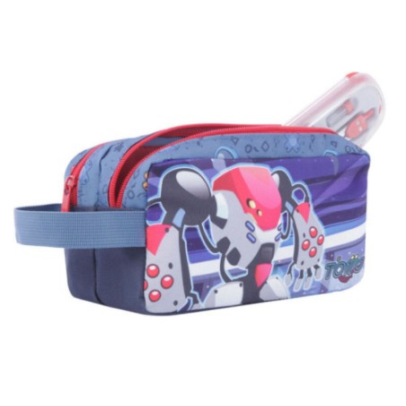 13208-ESTUCHE ESCOLAR DOS COMPARTIMENTOS - ATLAS TOTTO AJ52ATA001-2210-2JW