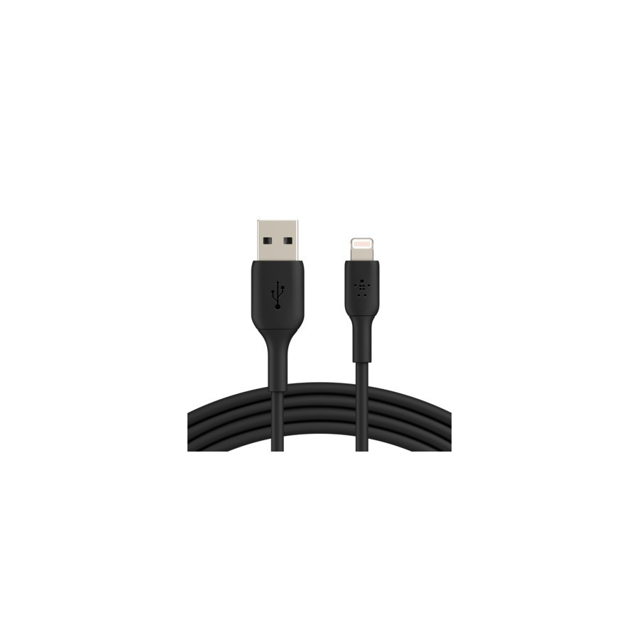13220-Belkin CAA001BT2MBK cable de conector Lightning 2 m Negro