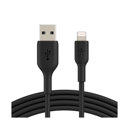 13220-Belkin CAA001BT2MBK cable de conector Lightning 2 m Negro