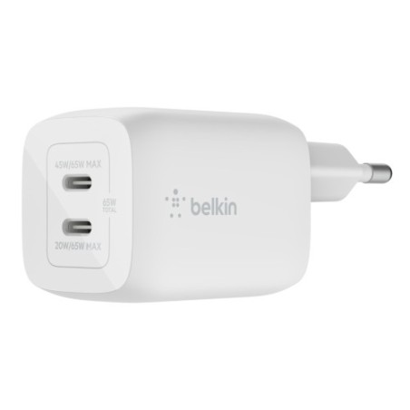 13256-Belkin WCH013vfWH Portatil, Smartphone, Tableta Blanco Corriente alterna Carga rapida Interior