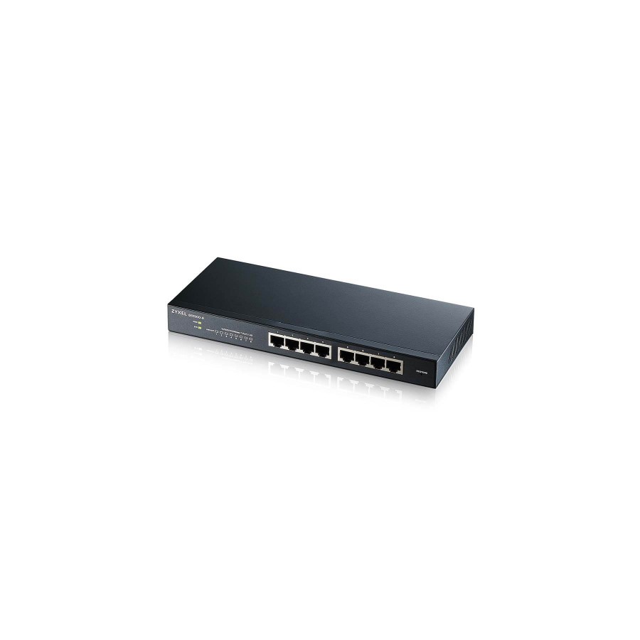 13275-Zyxel GS1900-8 Gestionado L2 Gigabit Ethernet (10/100/1000) Negro
