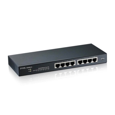 13276-Zyxel GS1900-8 Gestionado L2 Gigabit Ethernet (10/100/1000) Negro