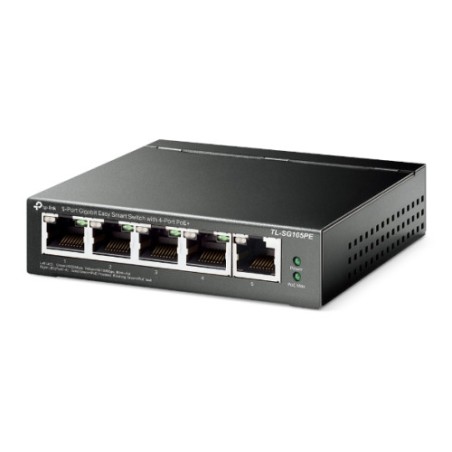 13388-TP-Link TL-SG105PE switch Gestionado L2 Gigabit Ethernet (10/100/1000) Energia sobre Ethernet (PoE) Negro
