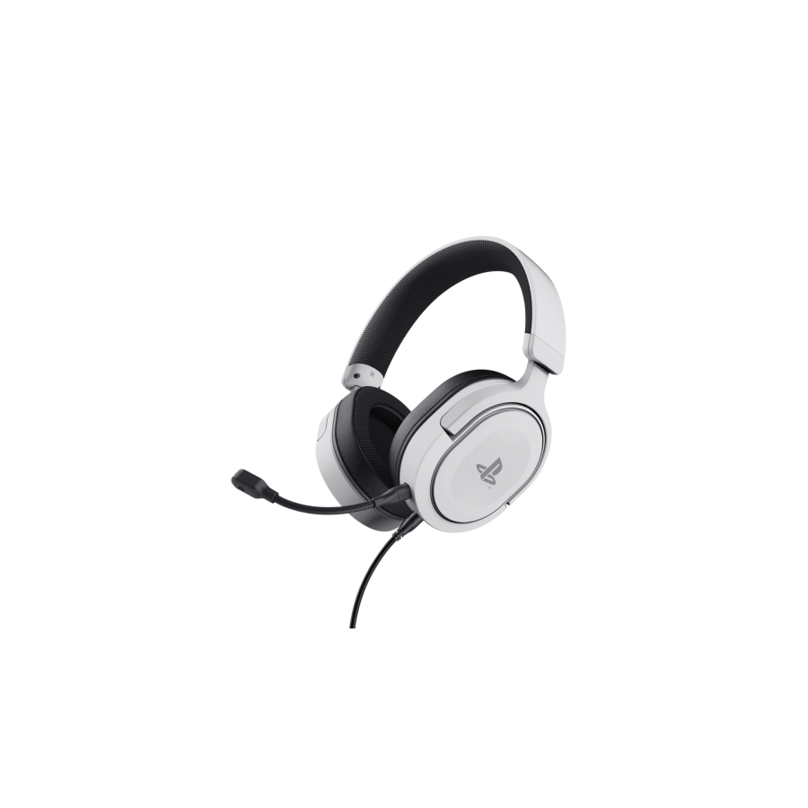 13438-Trust GXT 498 Forta Auriculares Alambrico Diadema Juego Negro, Blanco