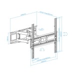 13445-TooQ Soporte de pared para pantallas 32"- 70"