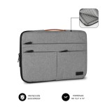 13451-SUBBLIM Funda Air Padding 360 Sleeve 13,3-14" Light Grey