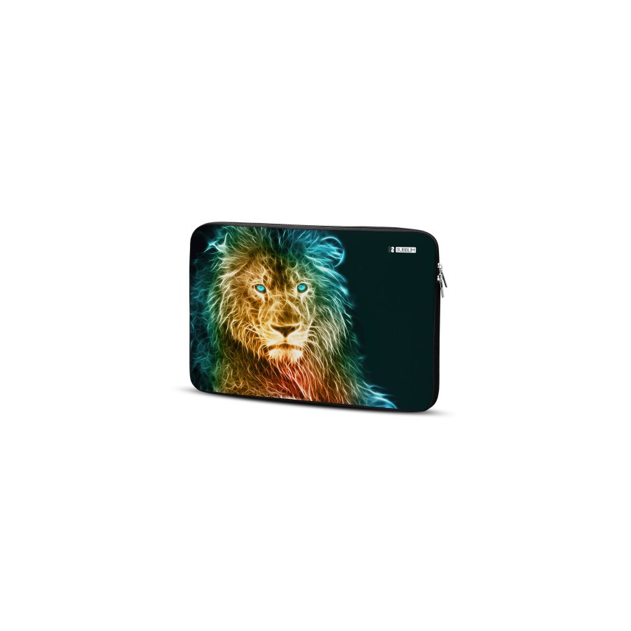 13466-SUBBLIM Funda Ordenador Neopreno Trendy Sleeve Neo Lion 13,3-14"