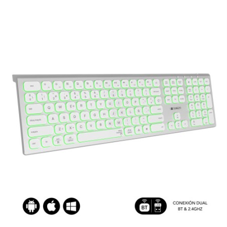 13477-SUBBLIM Teclado Bluetooth/2.4G Master iluminado Ext P/B