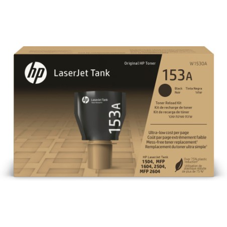 13530-HP Kit de recarga de toner Original 153A LaserJet Tank negro