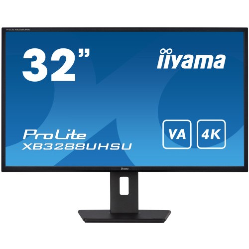 13531-MONITOR IIYAMA 32" XB3288UHSU-B5, UHD, 60HZ, 3 MS, HDMI, USB, DISPLAYPORT, ALT, REG ALT, GIRO, INCL