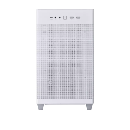 13539-ASUS AP201 PRIME CASE TG WHITE Mini Tower Blanco