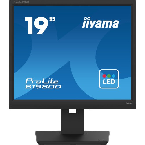 13574-MONITOR IIYAMA 19" B1980D-B5, 1280 x 1024, 60HZ, 5 MS, VGA, DVI, REG ALT, GIRO, INCL, PIVOT