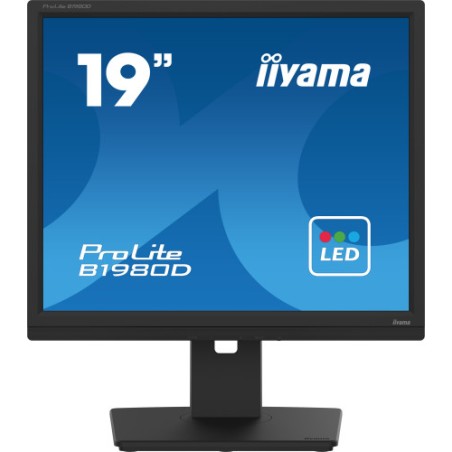 13574-MONITOR IIYAMA 19" B1980D-B5, 1280 x 1024, 60HZ, 5 MS, VGA, DVI, REG ALT, GIRO, INCL, PIVOT