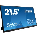 13577-MONITOT IIYAMA 22" TACTIL CAPACITIVO, T2255MSC-B1, IPS, 60HZ, 5 MS, HDMI, USB, DISPLAYPORT, ALT, VESA 100 x 100