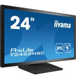 13579-MONITOR IIYAMA 24" TACTIL CAPACITIVO T2452MSC-B1, IPS, 14 MS, HDMI, USB, DISPLAYPORT, ALT, REG INCL 90o, VESA 100