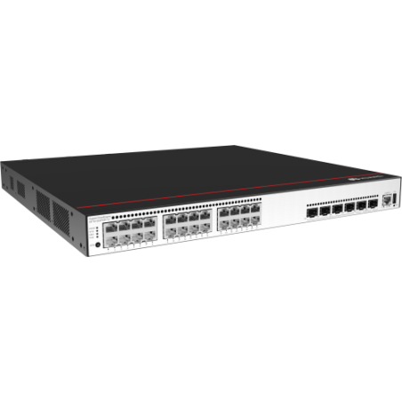 13627-Huawei S5735-S24P4XE-V2 Gigabit Ethernet (10/100/1000) Energia sobre Ethernet (PoE) 1U Negro, Metalico