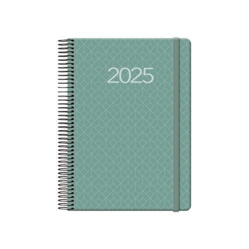 13637-AGENDA 2025 NEWPORT DIA PAGINA 14 X 20 CM COLOR VERDE DOHE 12742 - 25