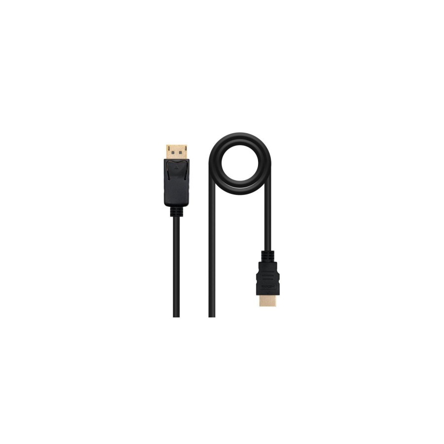 13670-NANOCABLE CABLE CONVERSOR DP A HDMI, DP/M-HDMI/M NEGRO 10 M