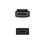 13671-NANOCABLE CABLE CONVERSOR DP A HDMI, DP/M-HDMI/M NEGRO 10 M