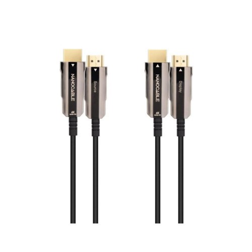 13676-NANOCABLE CABLE HDMI V2.0 AOC 4K@60HZ 18Gbps NEGRO 20 M