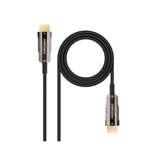13678-NANOCABLE CABLE HDMI V2.0 AOC 4K@60HZ 18Gbps NEGRO 30 M