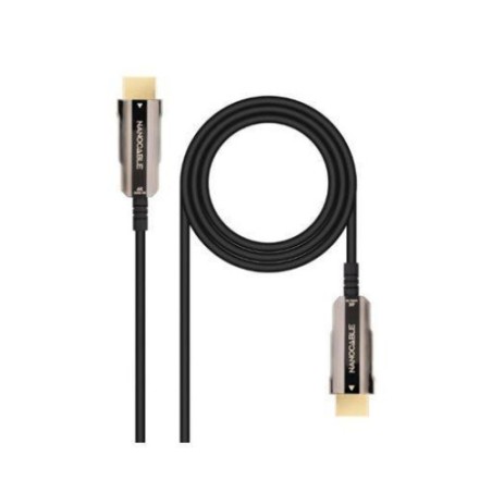 13678-NANOCABLE CABLE HDMI V2.0 AOC 4K@60HZ 18Gbps NEGRO 30 M