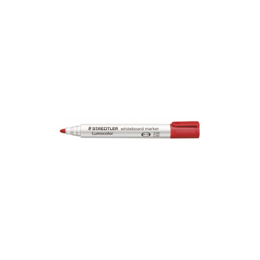 1371-MARCADOR PIZARRA LUMOCOLOR MARKER 351 TRAZO 2MM. ROJO STAEDTLER 351-2