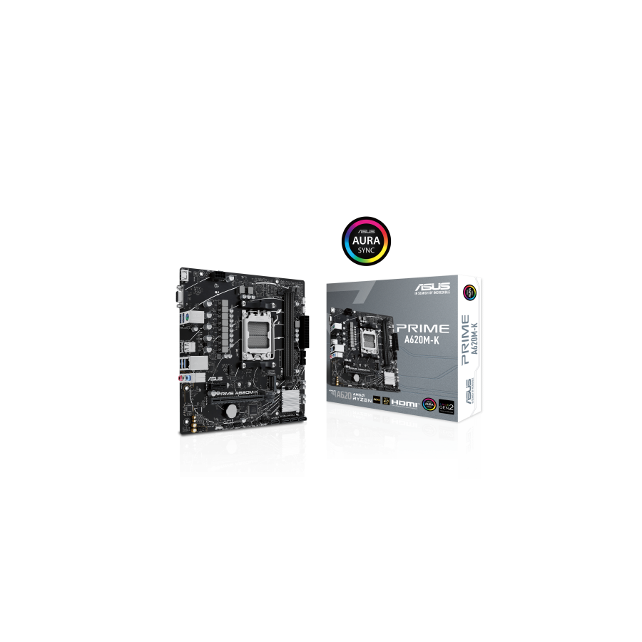 13735-ASUS PRIME A620M-K AMD A620 Zocalo AM5 micro ATX