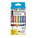 13747-CAJA 6 ROTULADORES CLIP WHITEBOARD COLORES SURTIDOS CARIOCA 42921