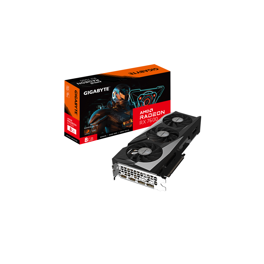 13764-Gigabyte Radeon RX 7600 GAMING OC 8G AMD 8 GB GDDR6