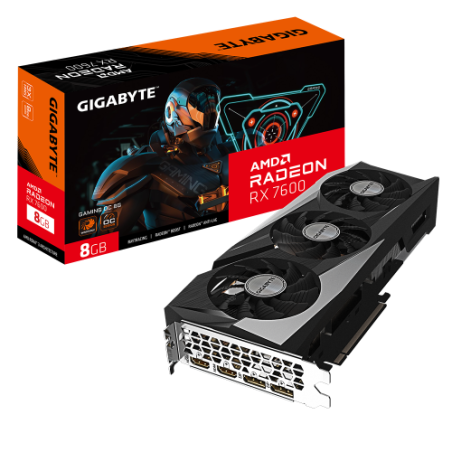 13764-Gigabyte Radeon RX 7600 GAMING OC 8G AMD 8 GB GDDR6