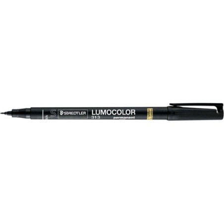 1381-MARCADOR LUMOCOLOR PERMANENTE PUNTA SUPERFINA 0,4MM. NEGRO STAEDTLER 313-9