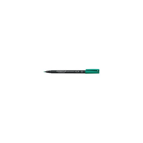 1384-MARCADOR LUMOCOLOR PERMANENTE PUNTA SUPERFINA 0,4MM. VERDE STAEDTLER 313-5
