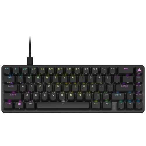 13862-Corsair CH-91A401A-ES teclado USB QWERTZ Espanol Negro