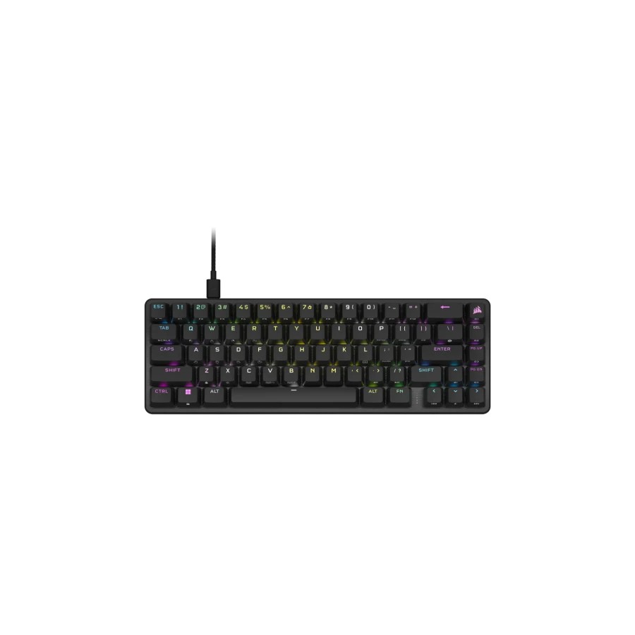 13862-Corsair CH-91A401A-ES teclado USB QWERTZ Espanol Negro