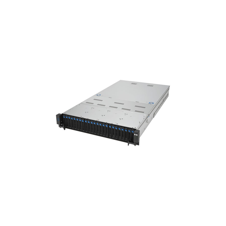 13864-ASUS RS720-E11-RS24U Intel C741 Bastidor (2U) Negro, Acero