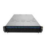 13865-ASUS RS720-E11-RS24U Intel C741 Bastidor (2U) Negro, Acero