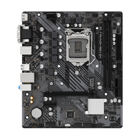 13896-PLACA ASROCK H510M-HDV/M.2 SE,INTEL,1200,H470,2DDR4,64GB,VGA+DVI+HDMI,GBLAN,4SATA3,6USB3.2+M.2,MATX