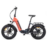 13930-EBIKE  LUXOR - URBAN - FAT 20" X 4 - BAT. INTEGRADA Y EXTRAIBLE - NEGRO/CORAL